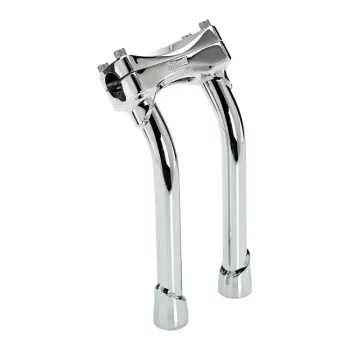 cafe 4 racer - Biltwell, Murdock pullback risers 10" chrome - BILTWELL Clamp Kit & Risers 
