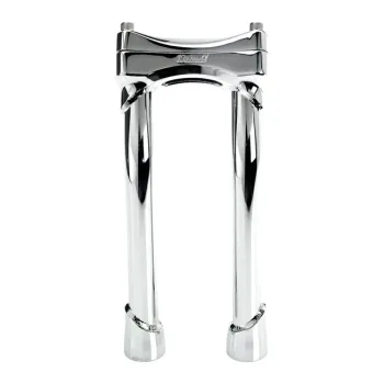 cafe 4 racer - Biltwell, Murdock pullback risers 10" chrome - BILTWELL Clamp Kit & Risers 