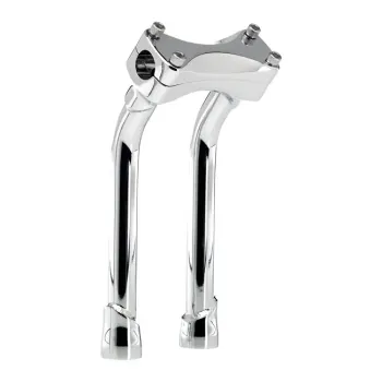 cafe 4 racer - Biltwell, Murdock pullback risers 10" chrome - BILTWELL Clamp Kit & Risers 