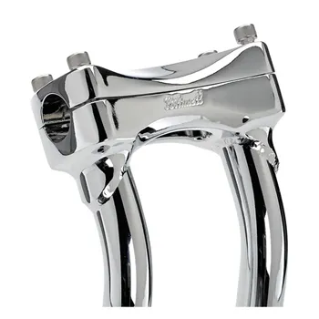 cafe 4 racer - Biltwell, Murdock pullback risers 12" chrome - BILTWELL Clamp Kit & Risers 