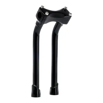 cafe 4 racer - Risers 28.6mm Height 32mm anodized black - Rebelmoto Clamp Kit & Risers 