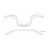 cafe 4 racer - Biltwell 1" Chumps handlebar 8" rise black - BILTWELL H&D & Custom 