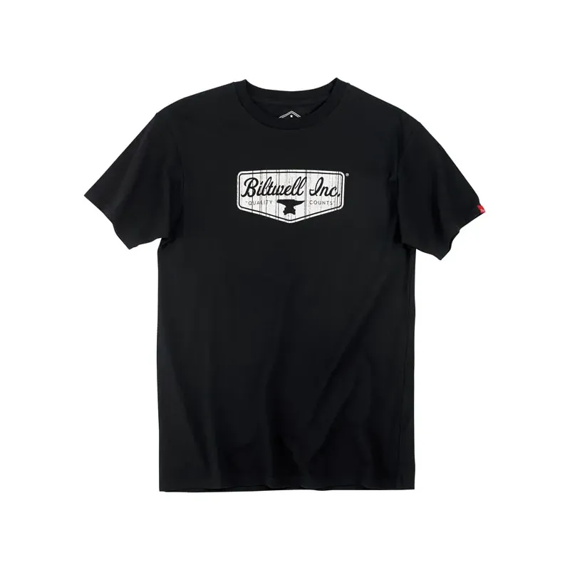 cafe 4 racer - BILTWELL SHIELD T-SHIRT BLACK - BILTWELL T-Shirts 