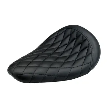 cafe 4 racer - Fitzz, custom solo seat. Black Flame. Small. 6cm thick - MCS Bobber Solo Seats 