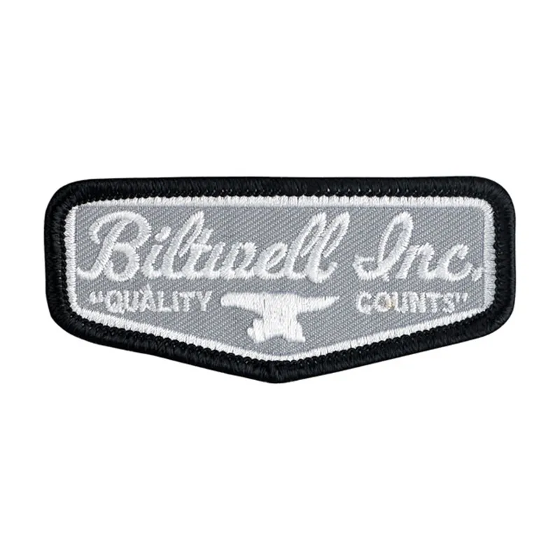 cafe 4 racer - Biltwell Shield 3" šedá/čierna/biela - BILTWELL Nášivky 