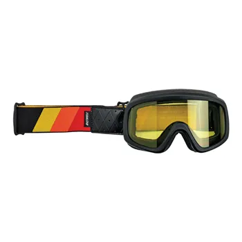 cafe 4 racer - Okuliare Biltwell Overland 2.0 Tri-Stripe čierne R / Y / O - BILTWELL Okuliare 