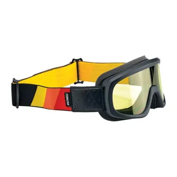 cafe 4 racer - Okuliare Biltwell Overland 2.0 Tri-Stripe čierne R / Y / O - BILTWELL Okuliare 