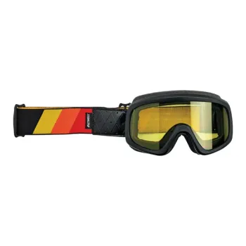 cafe 4 racer - Okuliare Biltwell Overland 2.0 Tri-Stripe čierne R / Y / O - BILTWELL Okuliare 