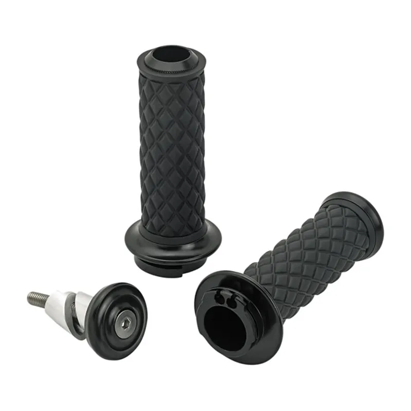 cafe 4 racer - Biltwell, gripy Alumicore. Černá - BILTWELL 25,4mm & 1 inch  