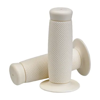 cafe 4 racer - Biltwell 7/8" TPV gripy Renegade white - BILTWELL 22mm & 7/8 inch 