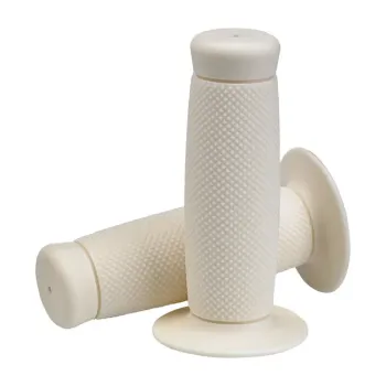 cafe 4 racer - Biltwell 7/8" TPV gripy Renegade white - BILTWELL 22mm & 7/8 inch 