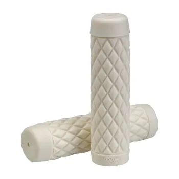 cafe 4 racer - Biltwell 7/8" TPV grips Torker white - BILTWELL 22mm &  7/8 inch 