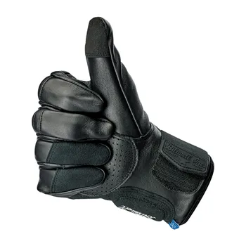 cafe 4 racer - Biltwell Belden gloves black CE appr. - BILTWELL Gloves 