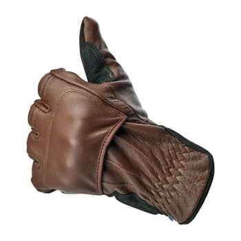 cafe 4 racer - Biltwell Belden gloves chocolate/black CE appr. - BILTWELL Gloves 