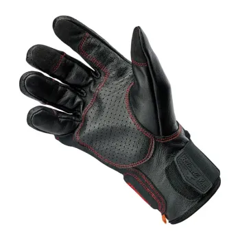 cafe 4 racer - Rukavice Biltwell Borrego black/redline CE cca. - BILTWELL Rukavice 