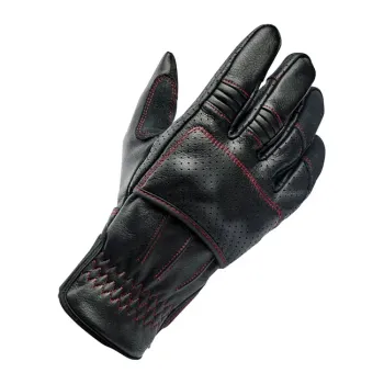 cafe 4 racer - Rukavice Biltwell Borrego black/redline CE cca. - BILTWELL Rukavice 