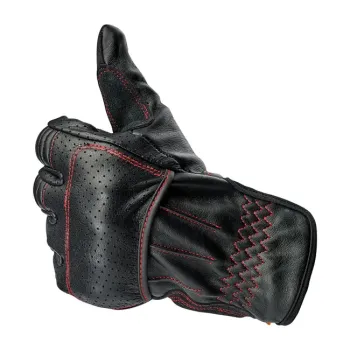 cafe 4 racer - Rukavice Biltwell Borrego black/redline CE cca. - BILTWELL Rukavice 