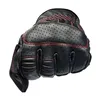 cafe 4 racer - Biltwell Borrego gloves black/redline CE appr. - BILTWELL Gloves 