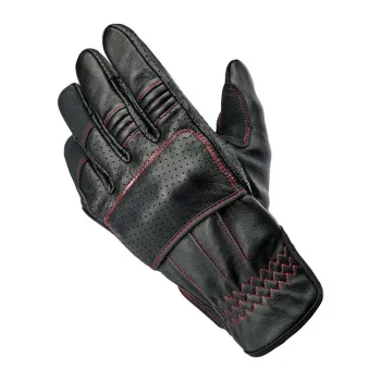 cafe 4 racer - Biltwell Borrego gloves black/redline CE appr. - BILTWELL Gloves 