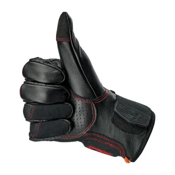 cafe 4 racer - Rukavice Biltwell Borrego black/redline CE cca. - BILTWELL Rukavice 