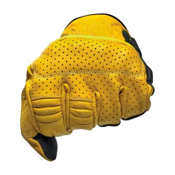 cafe 4 racer - Biltwell Borrego gloves gold/black CE appr. - BILTWELL Gloves 