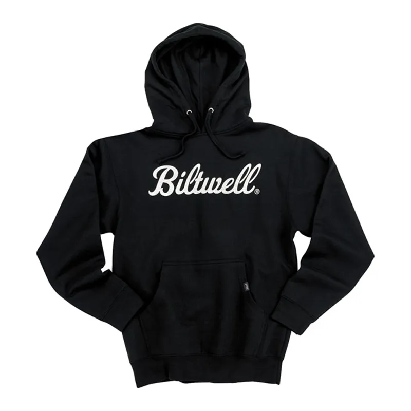 cafe 4 racer - Biltwell pulóver s kapucňou SCRIPT black - BILTWELL Mikiny s kapucňou 