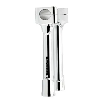 cafe 4 racer - Biltwell Murdock O/S straight risers 8" chrome - BILTWELL Clamp Kit & Risers 