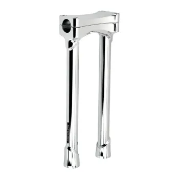 cafe 4 racer - Risers 22mm Height 32mm anodized black - Rebelmoto Clamp Kit & Risers 