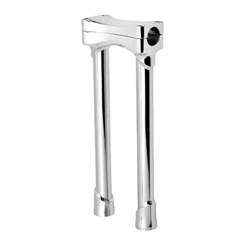 cafe 4 racer - Biltwell Murdock O/S straight risers 12" chrome - BILTWELL Clamp Kit & Risers 