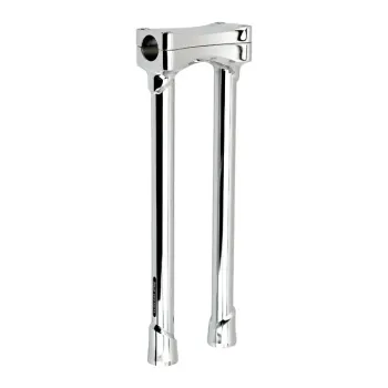 cafe 4 racer - Risers 22mm Height 32mm anodized silver - Rebelmoto Clamp Kit & Risers 
