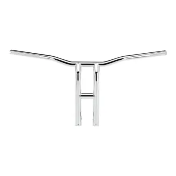 cafe 4 racer - 1-1/4" Buffalo Apehangers, 16" high, chrome - MCS H&D & Custom  