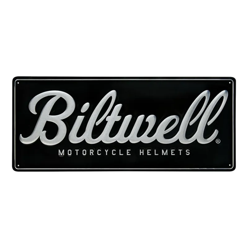 cafe 4 racer - Biltwell  Script shop nápis černá/hliník - BILTWELL Dárky 