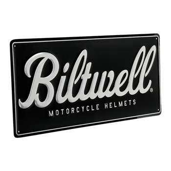 cafe 4 racer - Biltwell  Script shop nápis černá/hliník - BILTWELL Dárky 