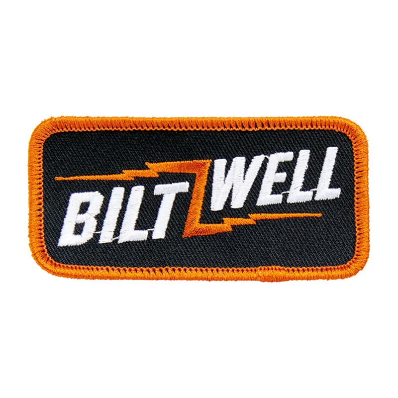 cafe 4 racer - Biltwell Bolt patch 3,5" černá/oranžová/bílá - BILTWELL Nášivky 