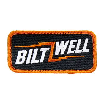 cafe 4 racer - Biltwell Bolt patch 3,5" černá/oranžová/bílá - BILTWELL Nášivky 