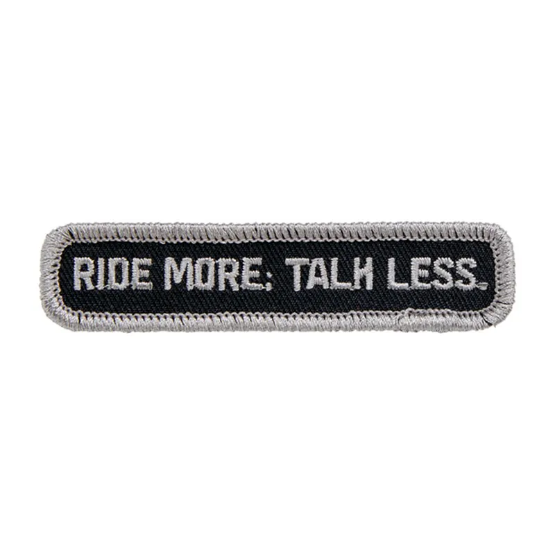 cafe 4 racer - Biltwell Talk Less patch 3,5" čierna/sivá - BILTWELL Nášivky 