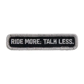 cafe 4 racer - Biltwell Talk Less patch 3,5" čierna/sivá - BILTWELL Nášivky 