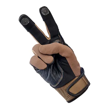 cafe 4 racer - Biltwell Baja gloves chocolate/black - BILTWELL Gloves 