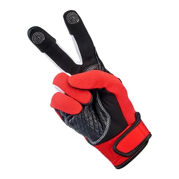 cafe 4 racer - Biltwell Baja gloves red/black - BILTWELL Gloves 