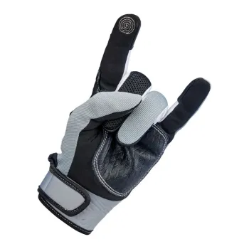 cafe 4 racer - Biltwell Baja gloves grey/black - BILTWELL Gloves 