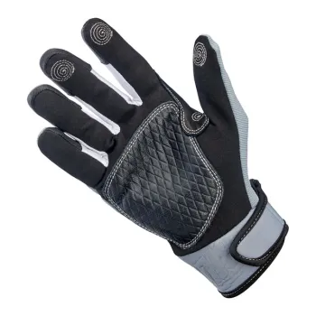 cafe 4 racer - Biltwell Baja gloves grey/black - BILTWELL Gloves 