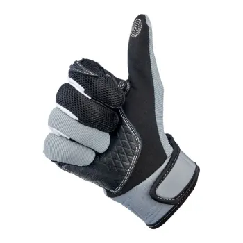 cafe 4 racer - Biltwell Baja gloves grey/black - BILTWELL Gloves 