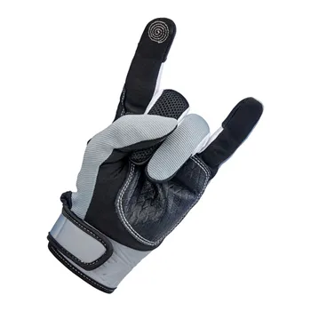 cafe 4 racer - Biltwell Baja gloves grey/black - BILTWELL Gloves 