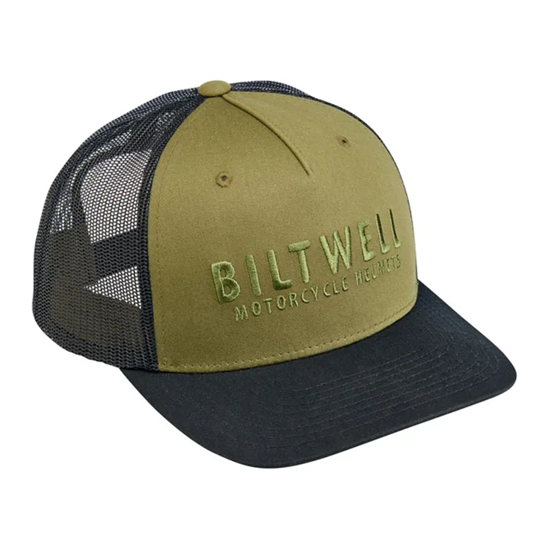 cafe 4 racer - Biltwell Woodsy snapback cap olive/black - BILTWELL Caps 