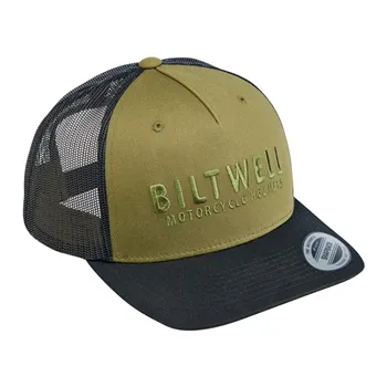 cafe 4 racer - Biltwell Woodsy snapback cap olive/black - BILTWELL Caps 