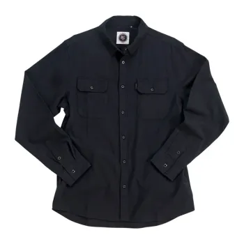 cafe 4 racer - King Kerosin AOP shirt off black - KING KEROSIN Košile 