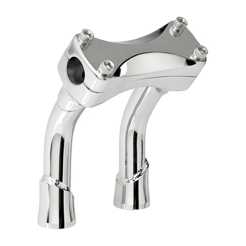 cafe 4 racer - Biltwell, Murdock pullback risers 6" chrome - BILTWELL Clamp Kit & Risers 