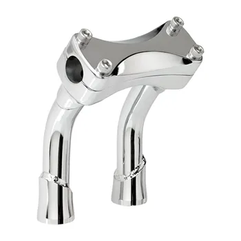 cafe 4 racer - Biltwell, Murdock pullback risers 6" chrome - BILTWELL Clamp Kit & Risers 
