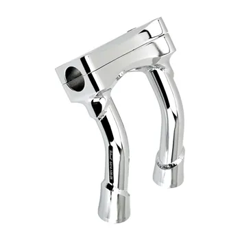 cafe 4 racer - Biltwell, Murdock pullback O/S risers 6" chrome - BILTWELL Clamp Kit & Risers 