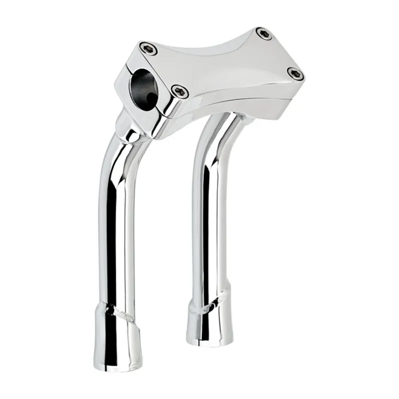 cafe 4 racer - Biltwell, Murdock pullback O/S risers 8" chrome - BILTWELL Clamp Kit & Risers 